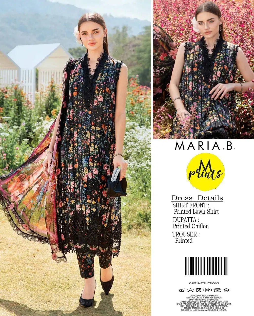 3 Pcs Women's Unstitched Printed Suit